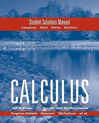 Hughes Hallett Student Solutions Manua- 9780470414149, paperback, Hughes-Hallett