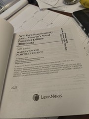Bluebook New York Real Property Law 2025 Edition