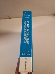 Cengage Sixth Edition Power System Analysis&Design, Glover Overbye & Sarma, 2021