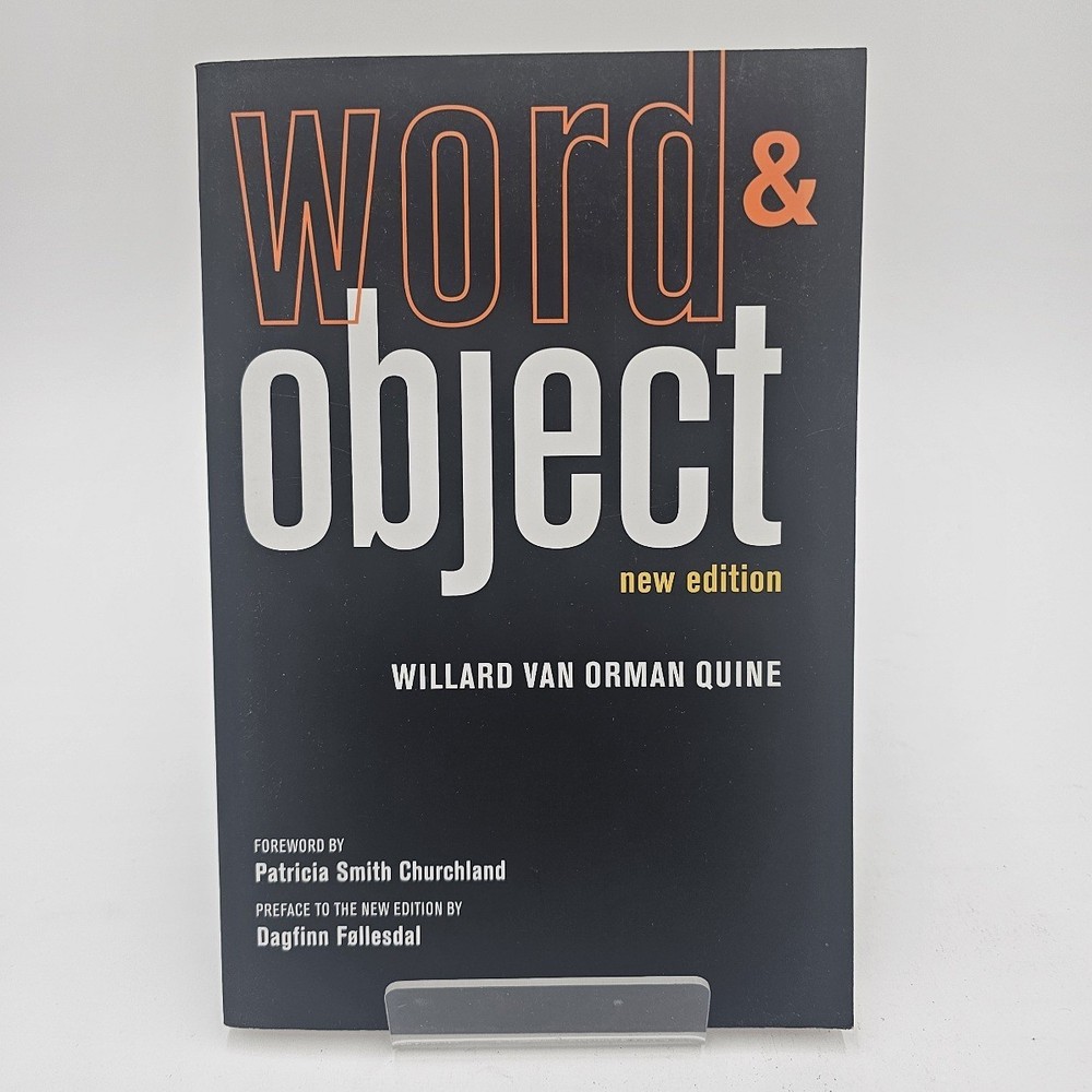 Word & Object by Willard Van Orman Quine | New Edition PB UNMARKED TEXT VG+
