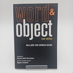 Word & Object by Willard Van Orman Quine | New Edition PB UNMARKED TEXT VG+