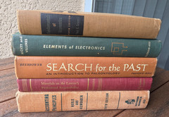 Lot of 5 vintage textbooks: Economics, Electronics, Paleontology, Law 1949-1963