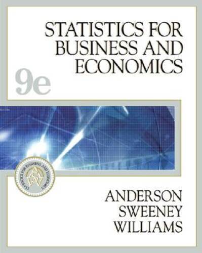 Statistics for Business and Economics, Ninth Edition – Hardcover – VERY GOOD