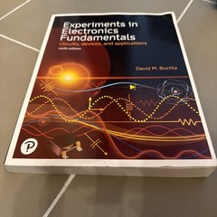 VGC Experiments in Electronics Fundamentals 9th edition David M Buchla