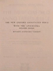 New Oxford Annotated Bible with Apocrypha RSV Hardcover 1977 EXPANDED EDITION