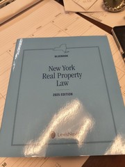 Bluebook New York Real Property Law 2025 Edition