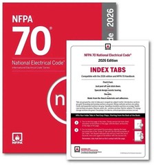 NFPA 70 National Electrical Code NEC 2026 Edition + Index tab Free Ship USA ITEM