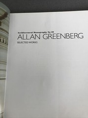 RARE BOOK Allan Greenberg: Selected Works (Architectural Monographs, No. 39)