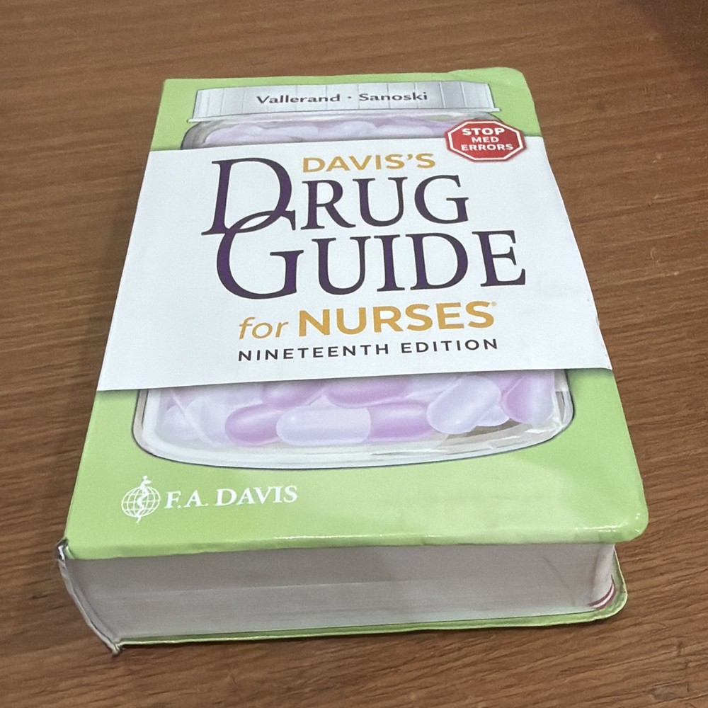 Davis’s Drug Guide for Nurses 19th Ed. Paperback – Unused Access Code Included