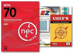 NFPA 70 2023 NEC Code Book nfpa PB + Ugly’s Electrical Ref Spiral + EZ New Stock