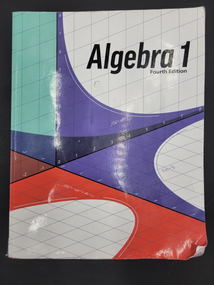 Algebra 1 Student Textbook 4th Edition by BJU Press 53706-01-03 (2024 Paperback)