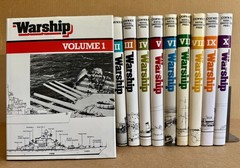 10 Book Set Warship Vol I-X Conway Maritime Naval Institute Press 1977-1986 HCDJ