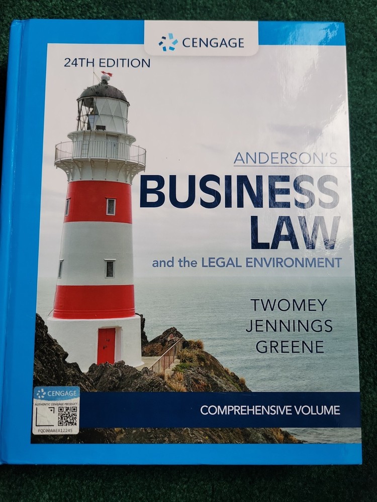 MindTap Course List Ser.: Anderson’s Business Law and the Legal Environment 24th