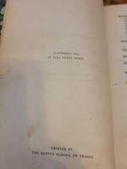 Domestic Science For The 7th And 8th Grades In The Denver Public 1912 Signed