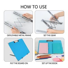 Slant Board for Writing 16 x 12 Inch Adjustable Tilted Writing Board Sloped S…