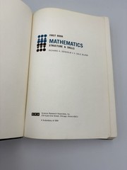 Mathematics Structure & Skills First Book Textbook (2968) Denholm & Blank VTG