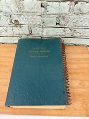 1951 ELECTRIC MOTOR REPAIR Rosenberg Double Book Spiral Bound Enlarged ED READ