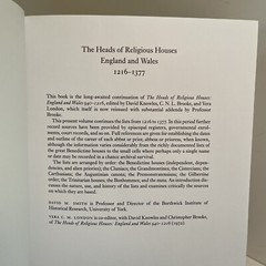 The Heads of Religious Houses England and Wales II 1216-1377; ORDERS, ENGLISH