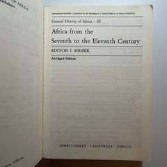 UNESCO General History of Africa, Vol. III, Abridged Edition : Af