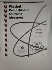 Physical Rehabilitation Outcome Measures Softcover Spiral Book 1995