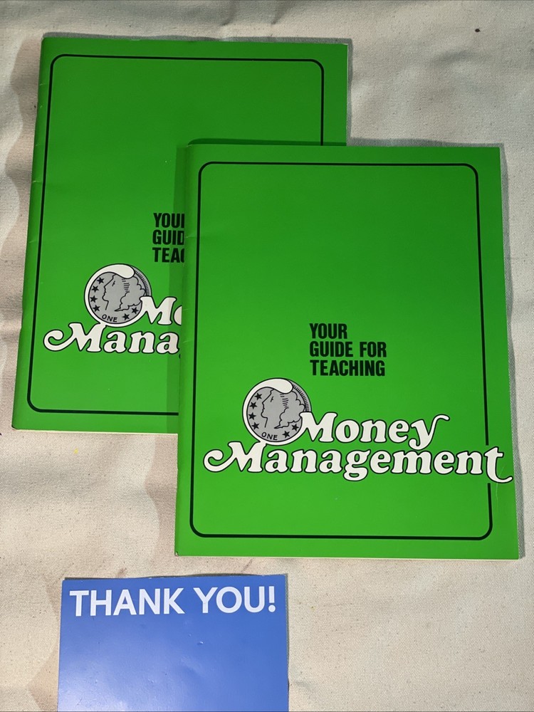 x2 Vintage 1977 Teaching Guide For Money Management By Household International