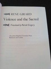 Violence and the Sacred by René Girard 1977 PB