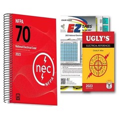 NFPA 70 2023 NEC Code Book + Ugly’s Electrical Ref Spiral+EZ TAB USA ST FREESHIP