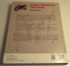 Modern Motorcycle Technology Edward Abdo Delmar Cengage Learning 2009 Barely Use