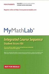 MyLab Math CourseCompass – Misc. Supplies, by Pearson Education – Very Good p
