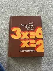 Part 2 Elementary Algebra New Edition Teachers Edition Dolciani