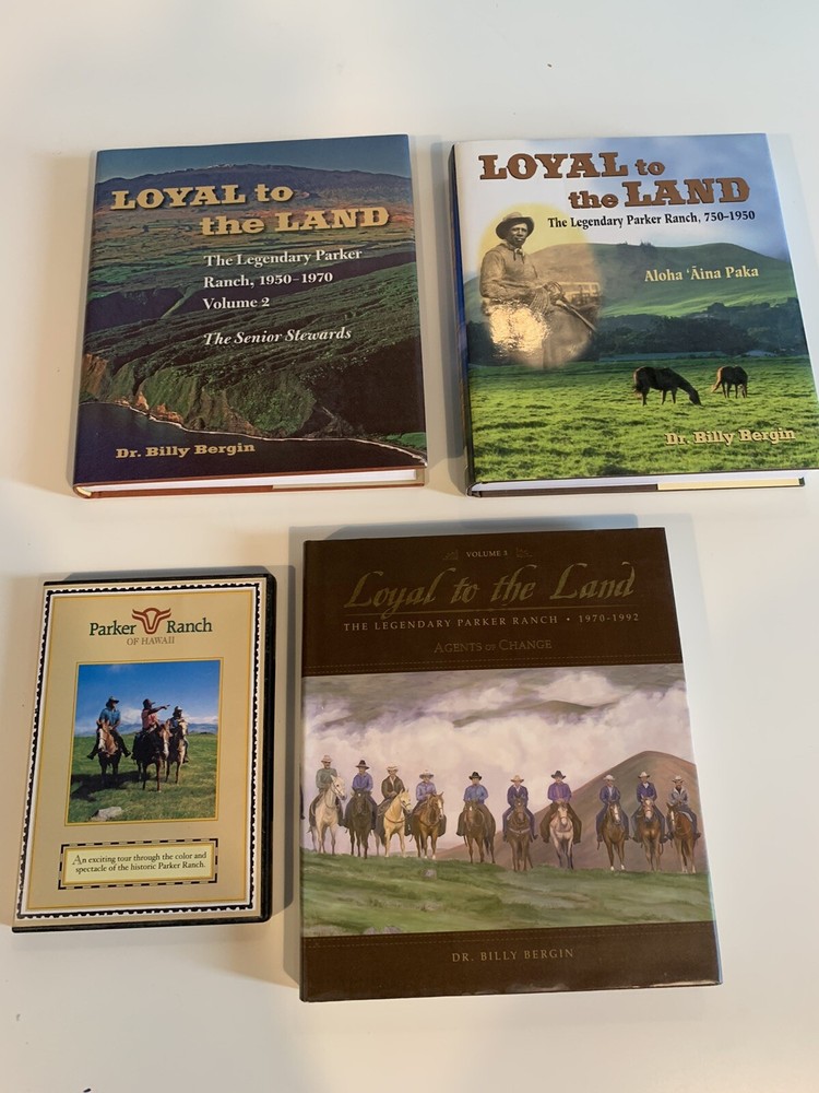 Loyal To The Land Parker Ranch Vol 1–3 + DVD Dr Billy Bergin Set – Like New