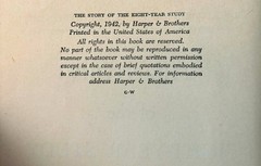 Adventure in American Education: 8 Year Study First Edition Vintage VOL. 1-1942