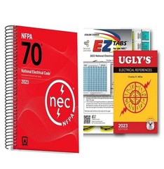 NFPA 70 2023 NEC Code Book + Ugly’s Electrical Ref Spiral +EZ TAB USA