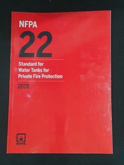 NFPA 22 Standard for Water Tanks for Private Fire Protection 2018 USA STOCK USPS