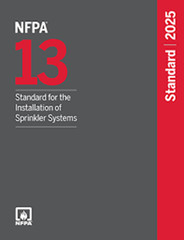 NFPA 13 Standard for the Installation of Sprinkler Systems 2025 PB