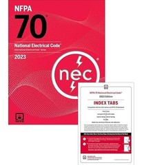 NFPA NEC 70 National Electrical Code 2023 Paperback Edition with Index Tabs