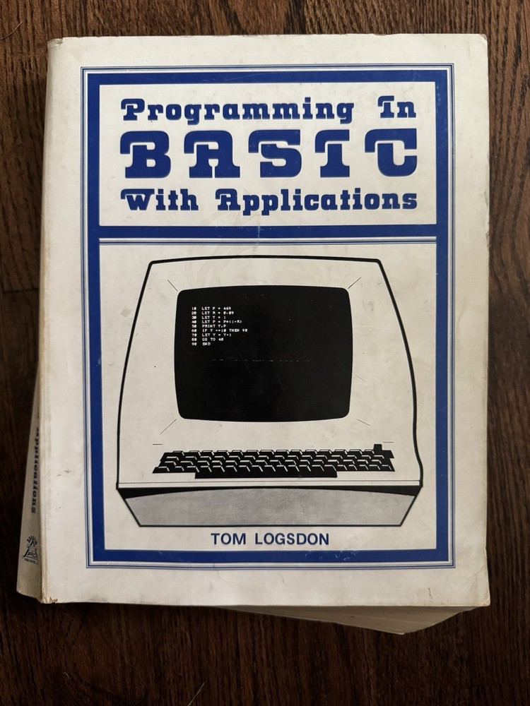Programming In Basic With Applications Vintage (1977) Computer Programming Book