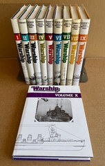 10 Book Set Warship Vol I-X Conway Maritime Naval Institute Press 1977-1986 HCDJ