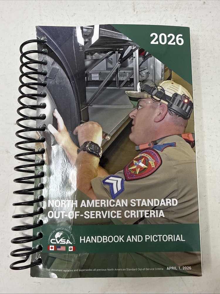 CVSA North American Standard Out Of Service Criteria 2026