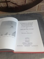 Christopher Alexander Search For a New Paradigm Architecture HB DJ 1983 1st Ed