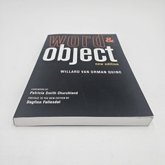 Word & Object by Willard Van Orman Quine | New Edition PB UNMARKED TEXT VG+