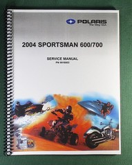 2004 Polaris Sportsman 600 / 700 Service Manual: 308 Pages & Protective Covers