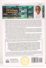 WISDOM ON LIFE, BUSINESS & MANAGEMENT by Dr. Luther C. Guyens, Ph.D. * SIGNED *
