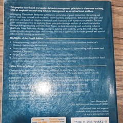 Managing Classroom Behavior Pearson Education Kauffman 2006 Paperback IDEA 2004