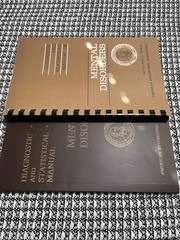 2 Books, Diagnostic And Statistical Manual DSM-ll 2nd , DSM-I , Mental Disorders