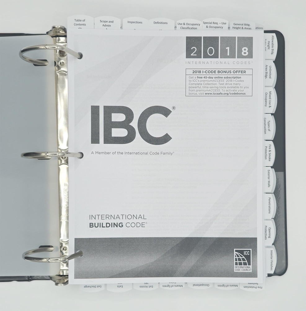 Highlighted and Tabbed – 2018 International Building Code – from Exam Books