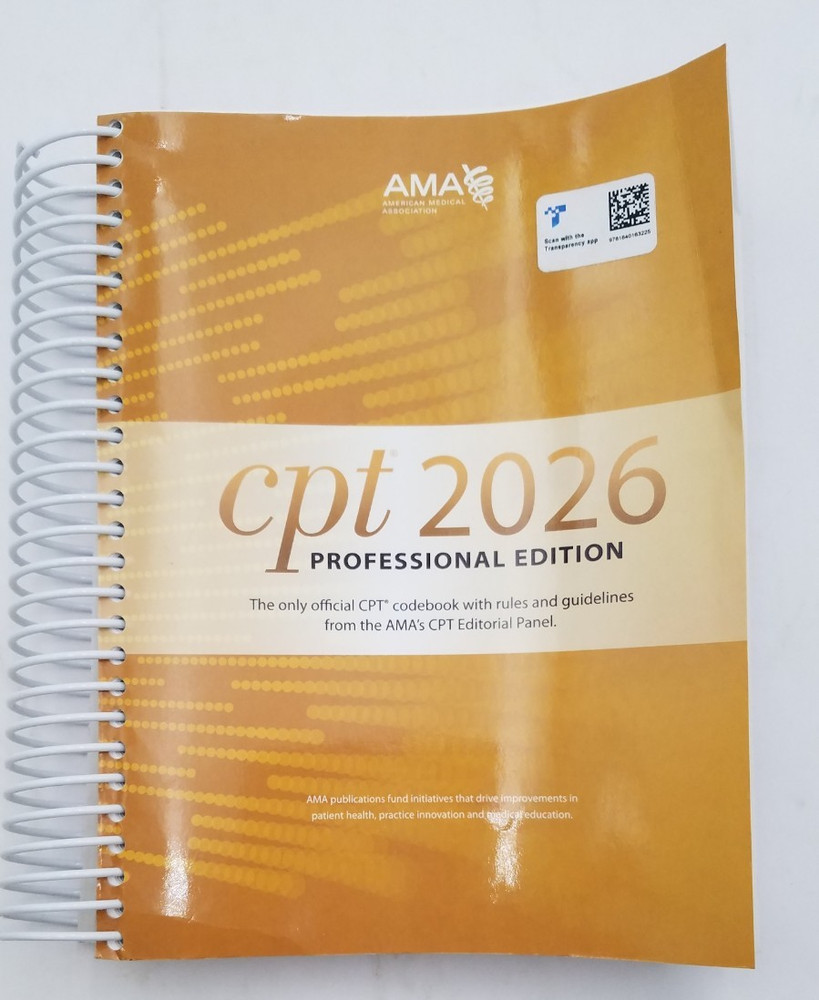 CPT 2026 Professioal Ed. Official CPT Codebook w/Rules&guidelines-9781640163225