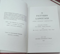 Timeless Way Building, Oregon Ex., Pattern Language HC, A Christopher ACCEPTABLE