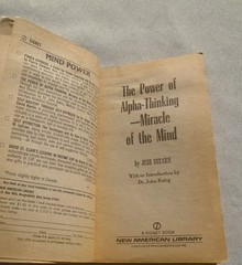 The Power of Alpha-Thinking By Jess Stearn 1st SIGNET PRINTING 1977 paperback