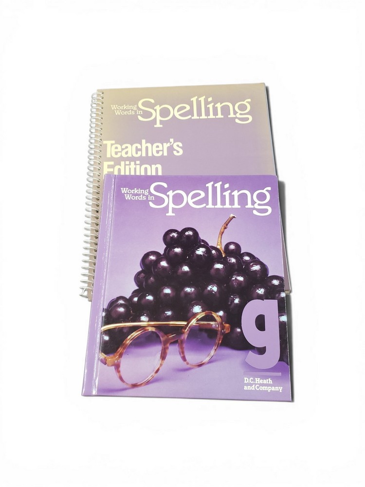 Teacher Ed Student Textbook Working in Words Spelling Level G Grade 7 Homeschool